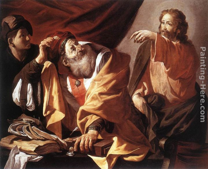 The Calling of St Matthew painting - Hendrick Terbrugghen The Calling of St Matthew art painting